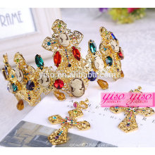 hot sale king fashion metal princess hair accessories crown
